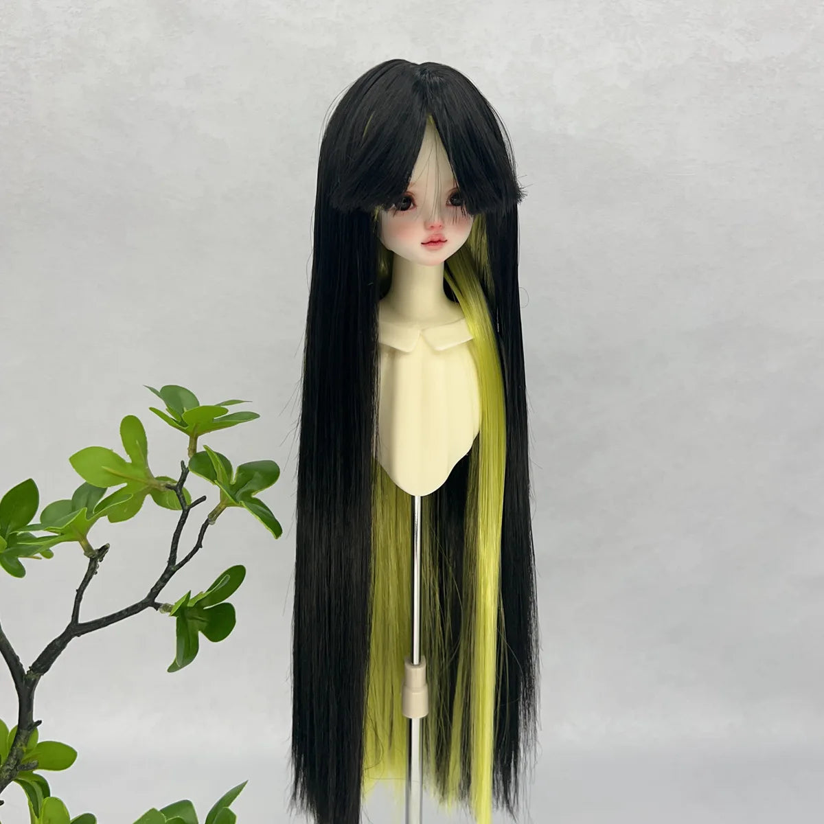 1/3 1/6 BJD/SD Doll Wig With Bangs Long Straight Wig Synthetic Wig For Girls Diy Bjd Wig Accessories