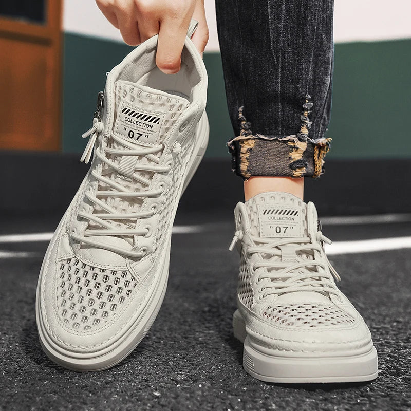 CYYTL Mesh Summer Shoes For Men Breathable Sneakers Casual Outdoor Running Tennis Platform Sports Hiking Designer Luxury Loafers