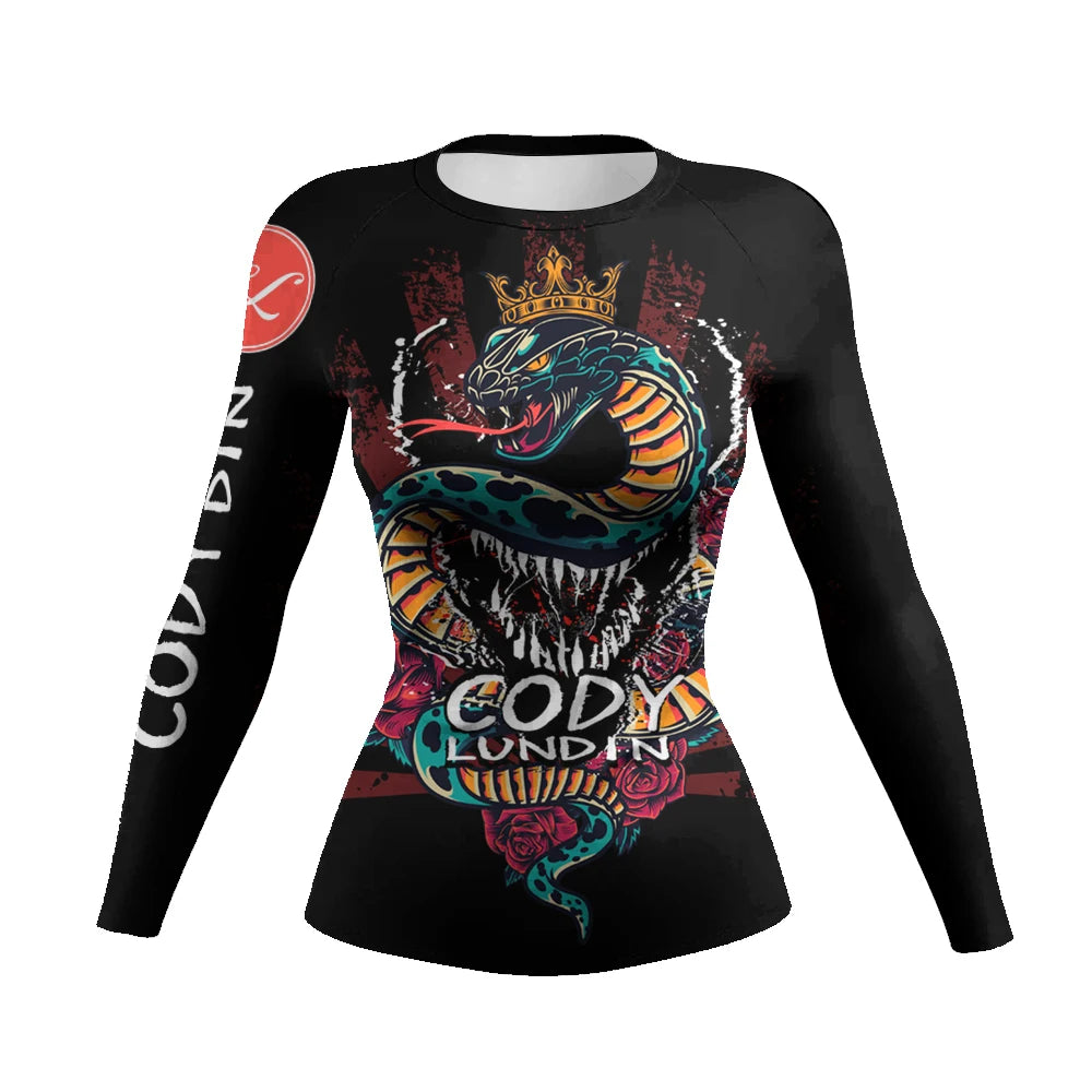 New Arrival Best Price Women's Rash Guard for Gym & MMA Training Surfing Rashguard UPF 50+ Anti-Bacterial Quick Dry Yoga Wear