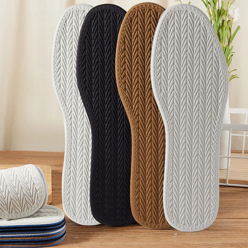 1Pair  Thin Soft Cushioning Replacement Insole Comfortable Cotton  Layer Foam Pads Absorb-Sweat Shoe Insert Breathable Insoles