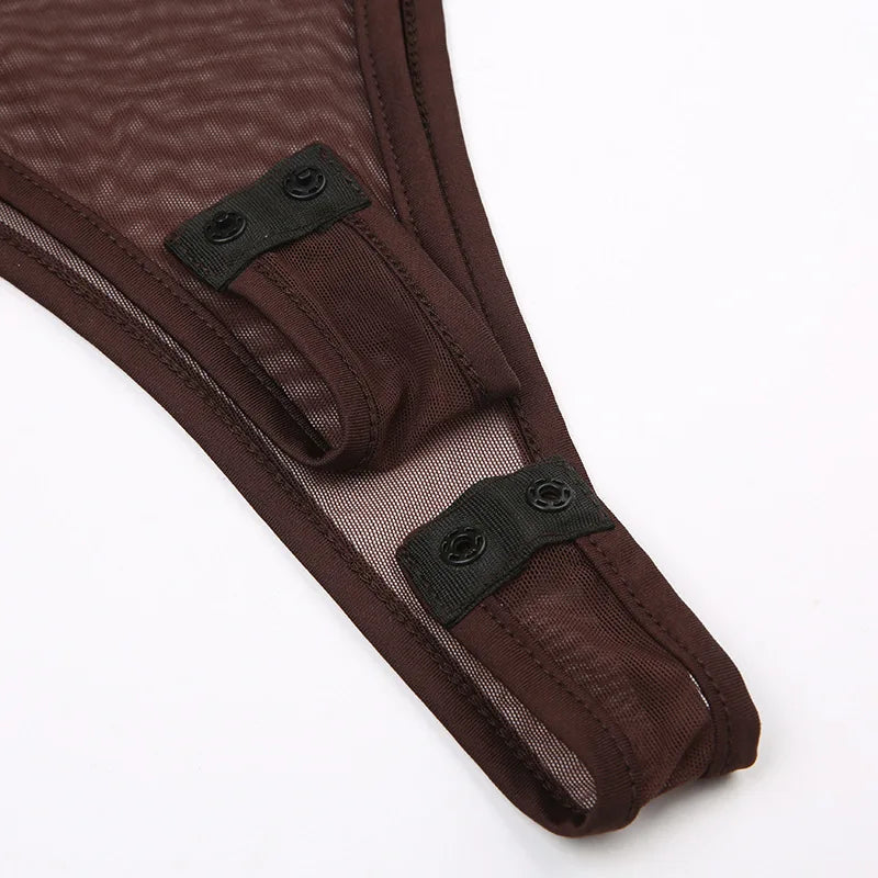 See Through Lingerie Sexy Slim Sleeveless Bodysuit Bow One-Pieces Corset Top Letter Embroidery Bustier Lace Lenceria Femenina