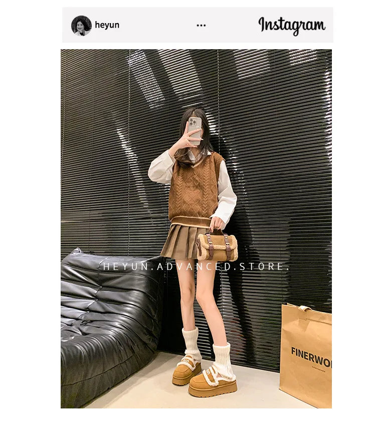 2024 Autumn/winter new m letter Baotou cotton mop with pile pile socks senior sense casual style plus velvet