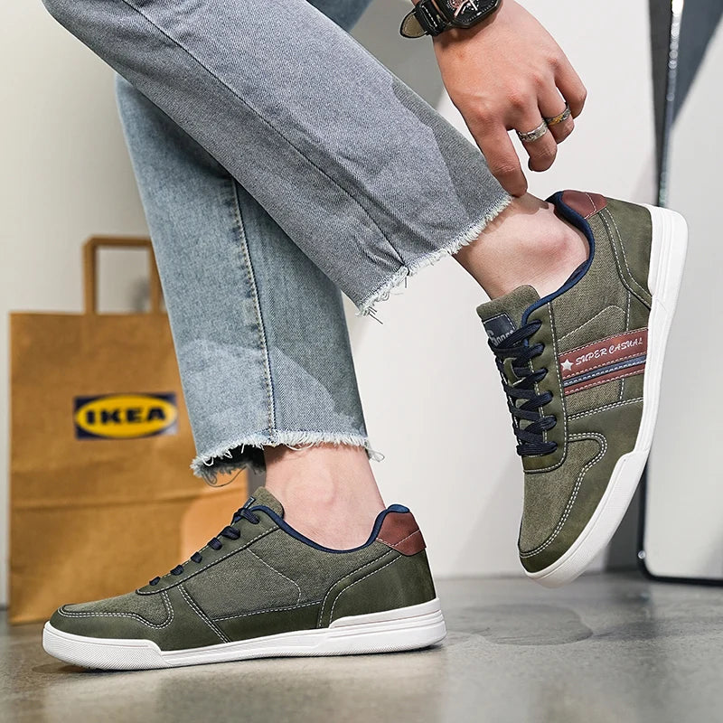 Men Shoes New 2024 Flats Walking Leather Casual Shoes Men Barefoot Wide-toed Shoes Wider Toe Casual Sneakes Large Size 47 48