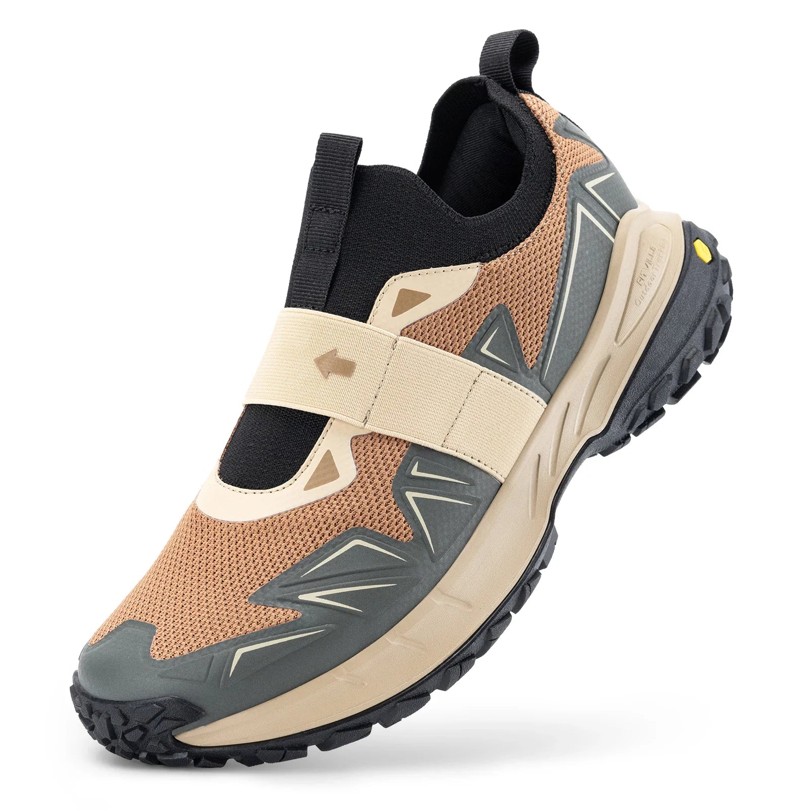 FitVille Men'S Widened Hiking Walking Shoes Slip-On Comfortable Orthopedic With Arch Support Non-Slip Sports Shoes For Travel