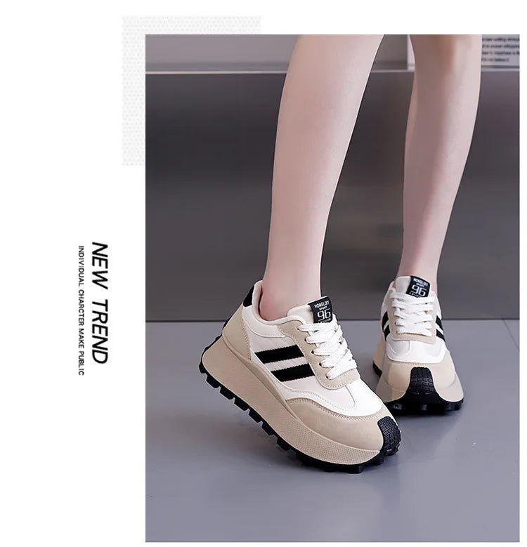 Hot Selling Women's Shoes Platform Wedge Basket 2025 Soft Autumn Casual Female Sneakers Clogs Fall New Leisure Soft Shoes Woman
