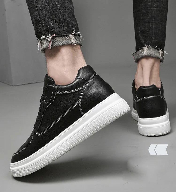 Luxury Elevator Shoes Men Women Sneakers Height Increasing Invisible 6 8 10CM Heighten Sports Man Taller Lift White Shoes