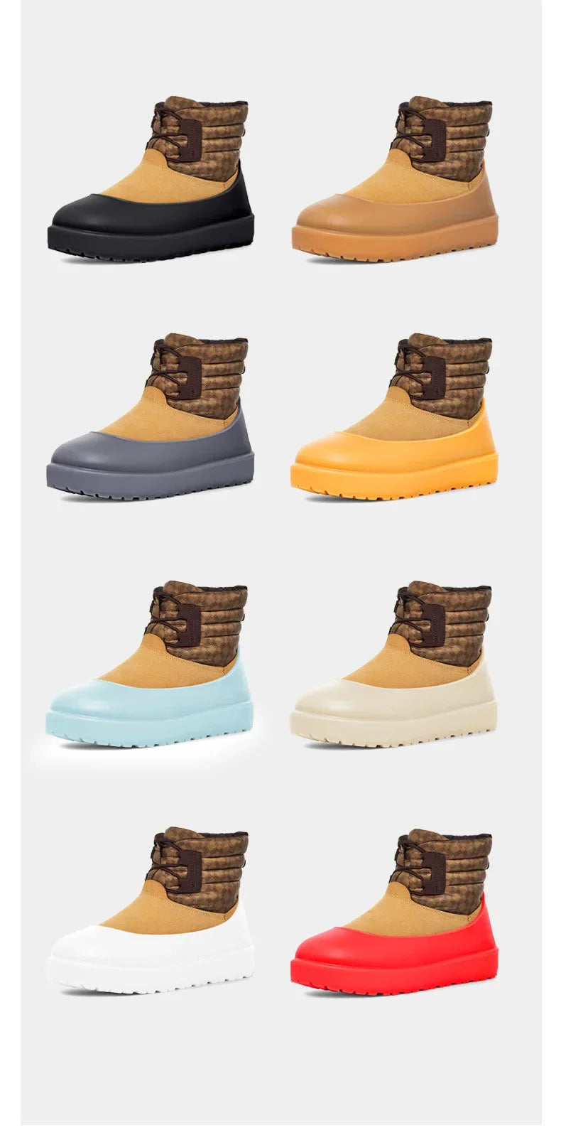 Snow boots shoes cover rain boots men's waterproof non-slip thickening wear-resistant outer wear rain woman shoes cover 35-44