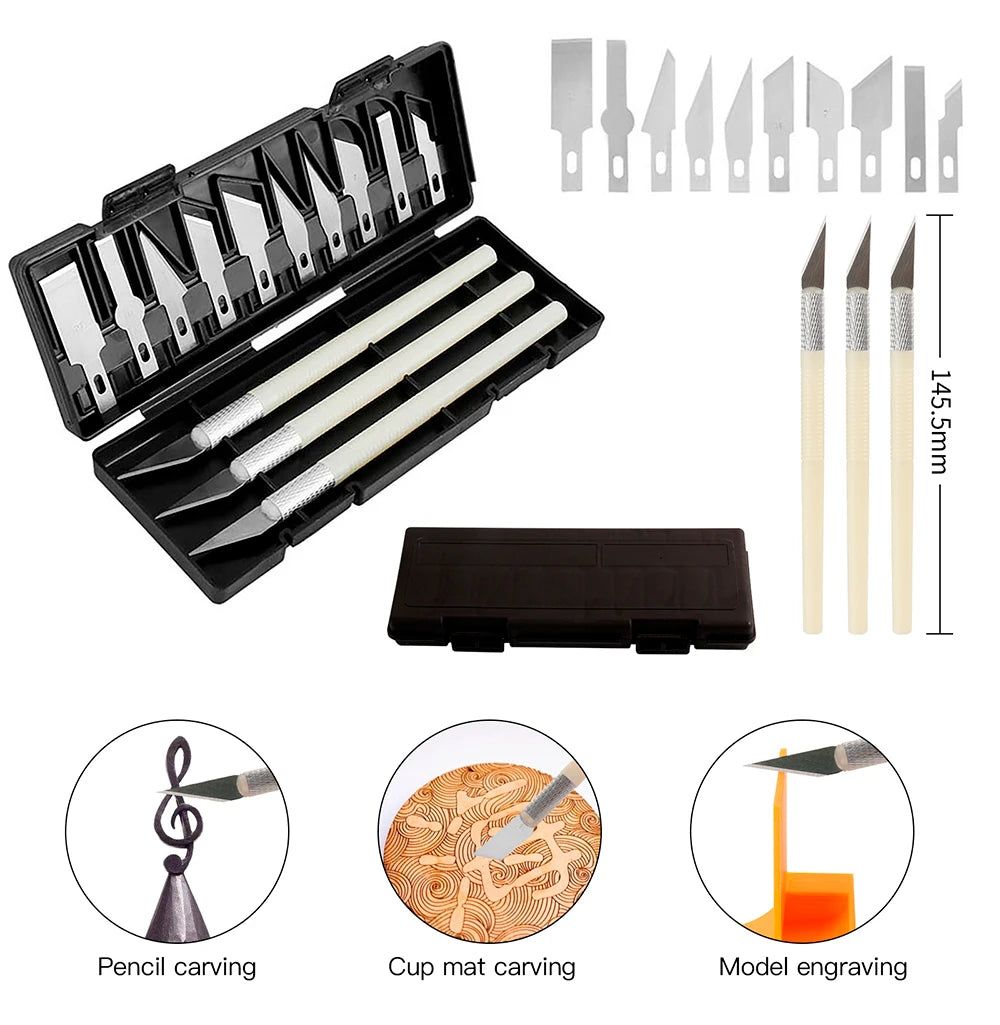 3D Printer Tool Kit Nozzle Cleaning Pliers Tweezers File Deburring Trimming and Grinding Tool Set 3D Printing Accessories