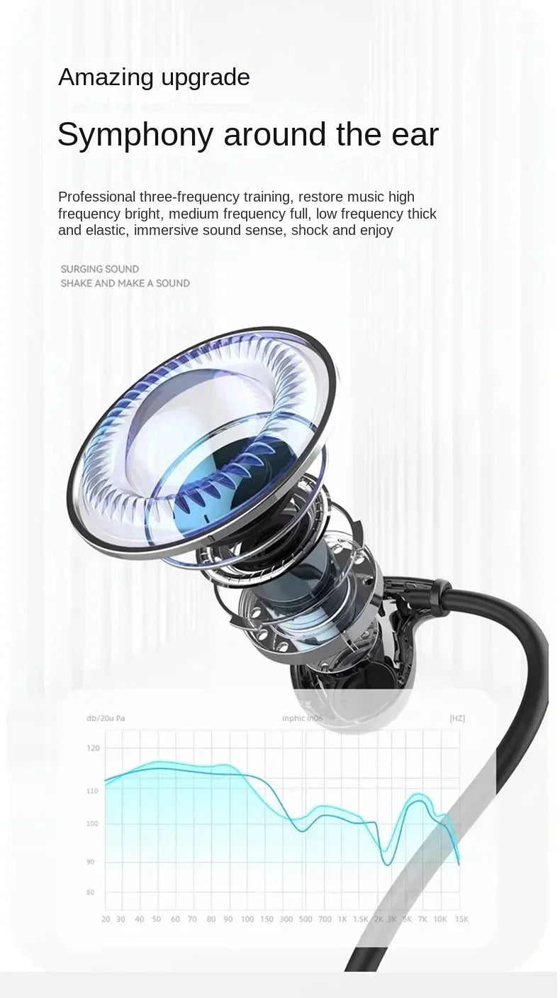 new AIR 1 Bone Conduction Wireless Bluetooth 5.3 Headphones Waterproof Headset Stereo Sports Earphones Earbuds With Mic