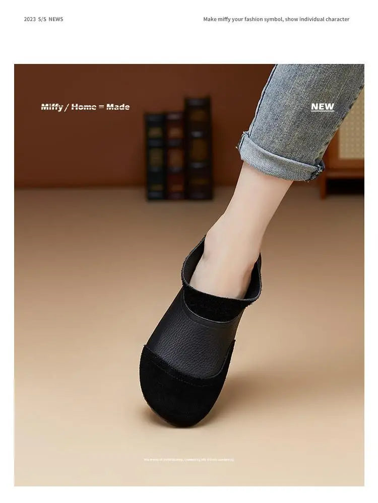 Careaymade-Genuine leather big size women's shoes,pure handmade Winter plush soft thick warm cotton boots women antiskid shoes