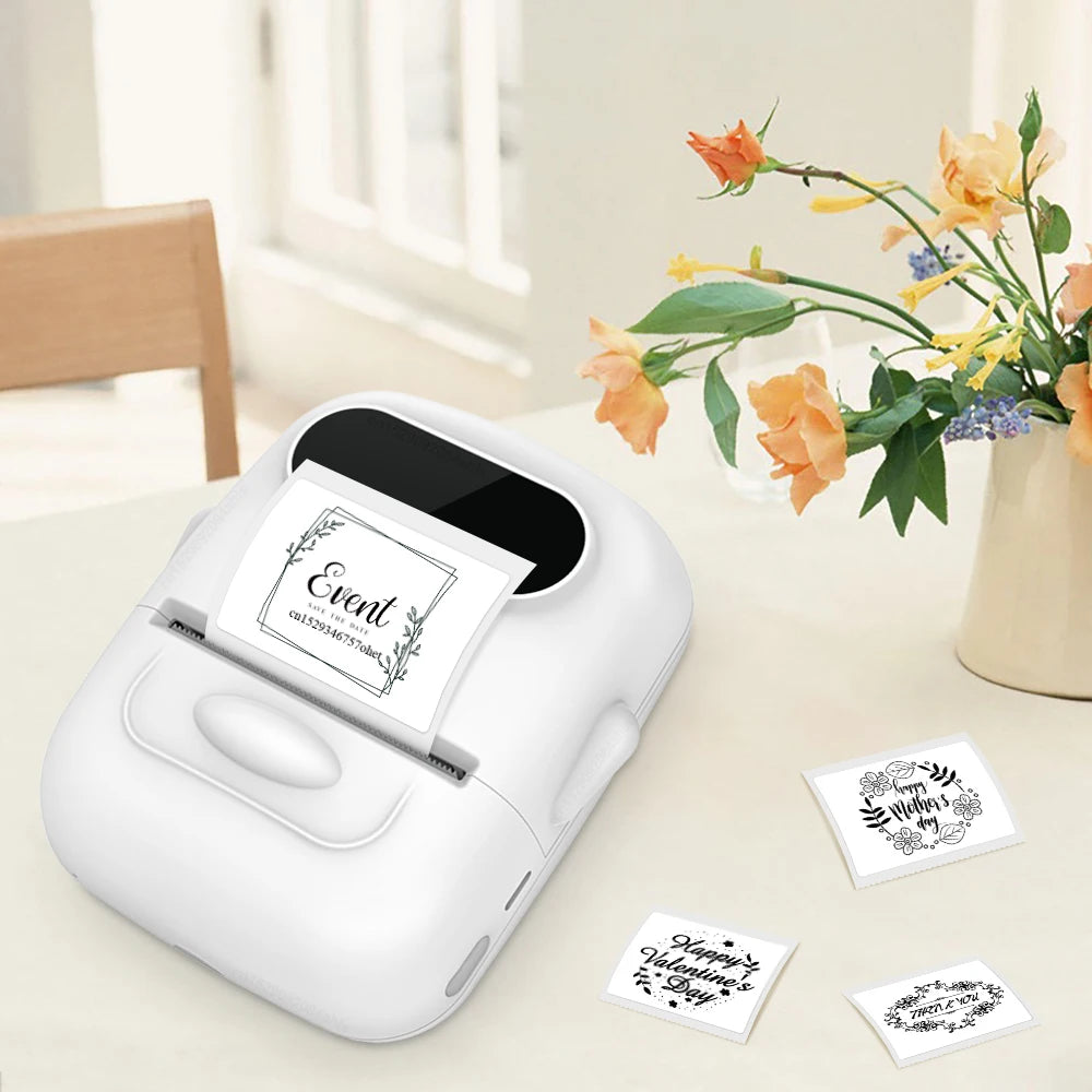 Portable Mini Printer P50 Thermal Label Printer Bluetooth Adhesive Sticker Printer for Mobile PC Computer Similar as B21 Printer