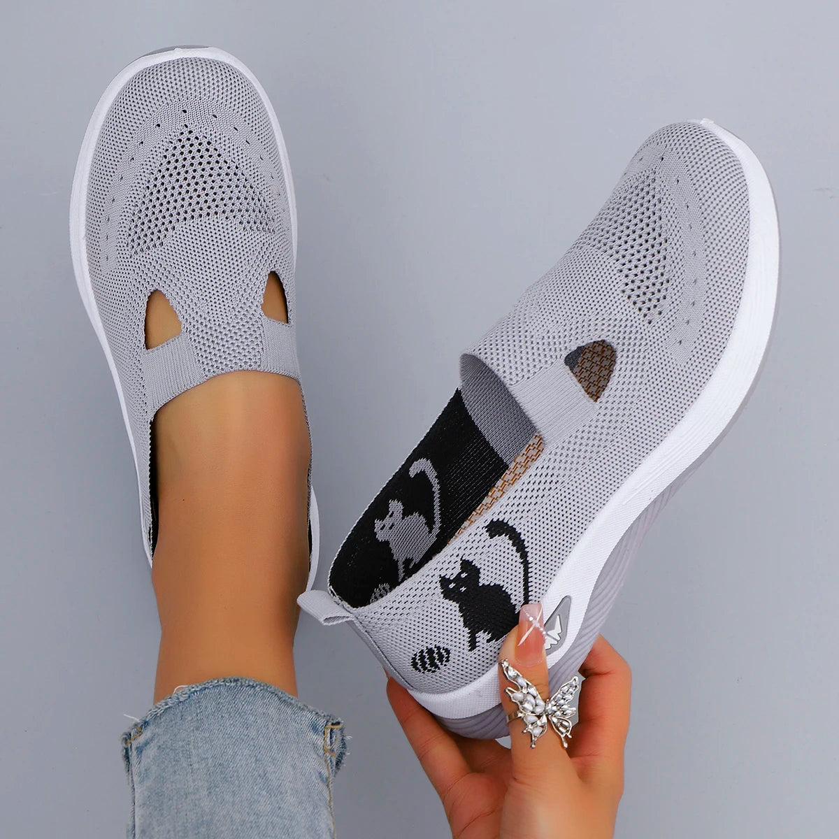 Women's summer breathable mesh flat shoes women's shoes casual sneakers shoes, clearance free shipping