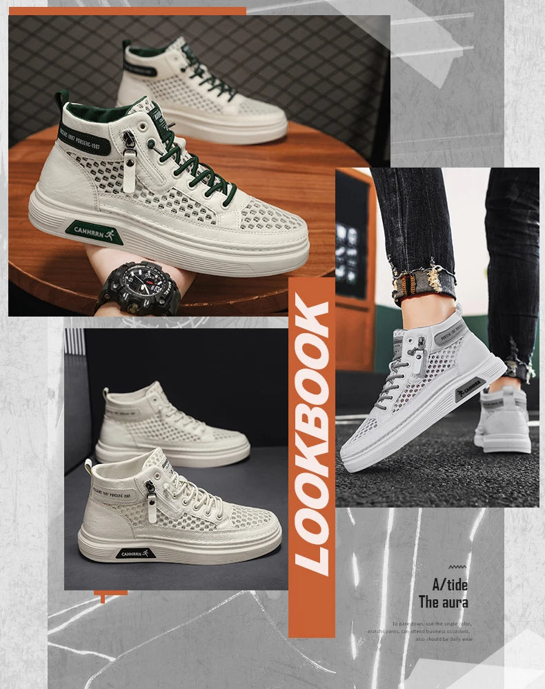 CYYTL Mesh Summer Shoes For Men Breathable Sneakers Casual Outdoor Running Tennis Platform Sports Hiking Designer Luxury Loafers