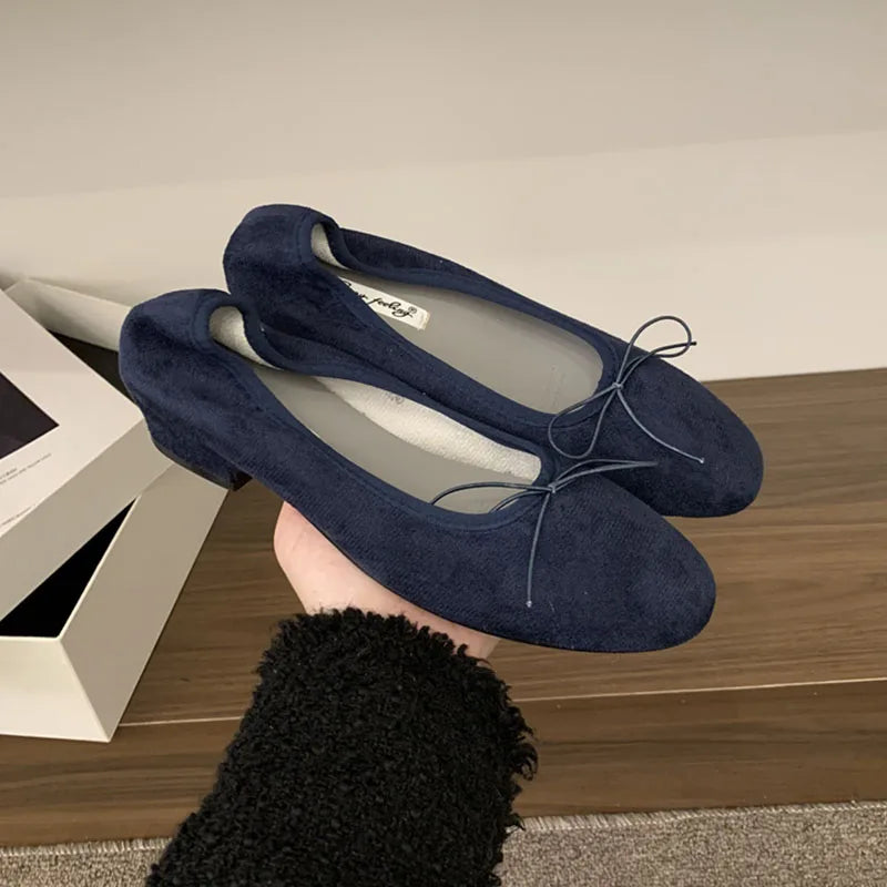 2025 New Female Shallow Women Ballet Flats Dance Shoes With Low Heel Footwear Fashion Round Toe Ladies Flats Slip On Shoes