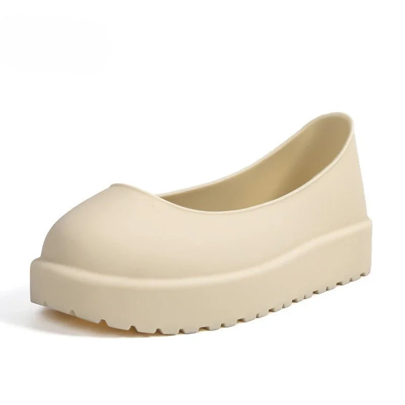 Snow boots shoes cover rain boots men's waterproof non-slip thickening wear-resistant outer wear rain woman shoes cover 35-44