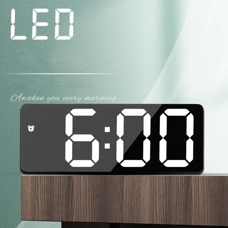 Electronics LED Alarm Clock Digital Children's Electronic Alarm Clock Bedside Table Desk Decorating Tabletop Desktop Clocks Home