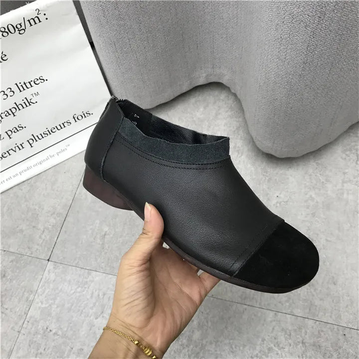 Careaymade-Genuine leather big size women's shoes,pure handmade Winter plush soft thick warm cotton boots women antiskid shoes