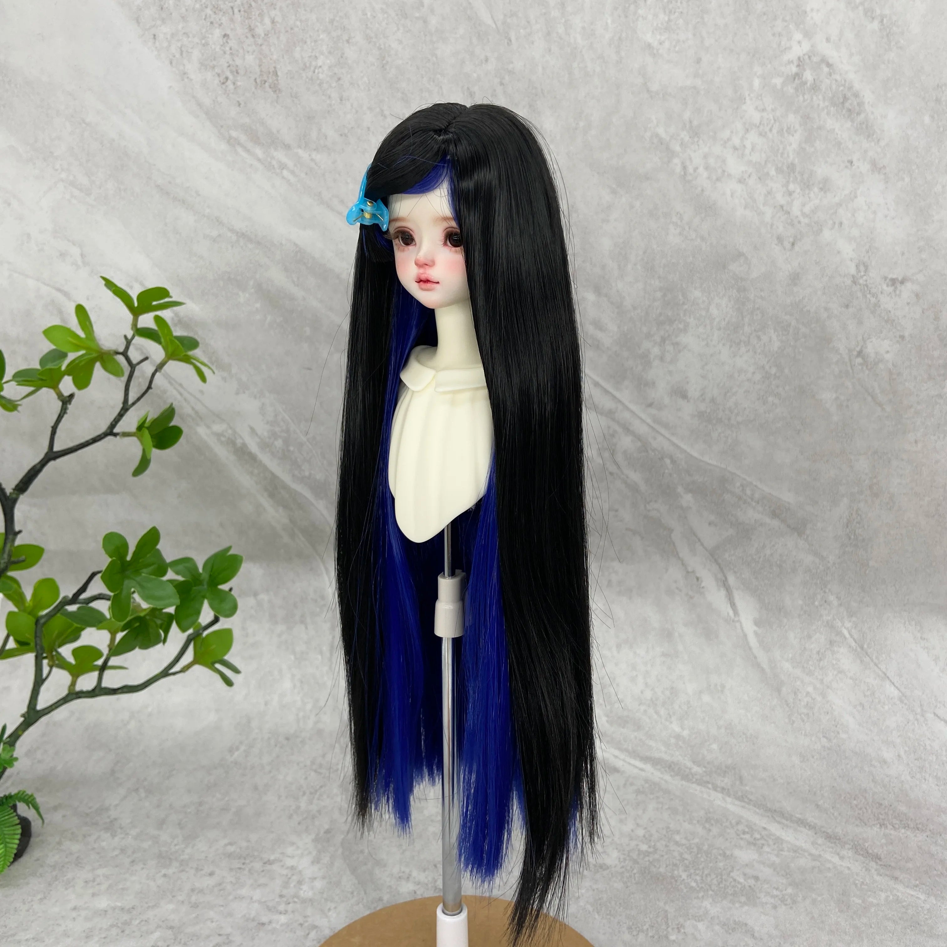 1/3 1/6 BJD/SD Doll Wig With Bangs Long Straight Wig Synthetic Wig For Girls Diy Bjd Wig Accessories