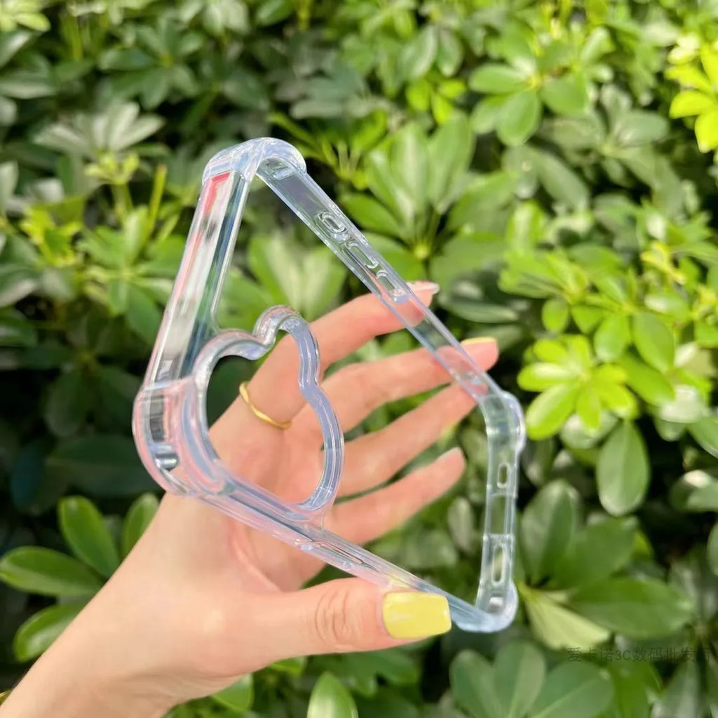 Transparent thicken corner shockproof phone case for iPhone 16 15 14 13 12 11 Pro Max full cover protection armor hard cover