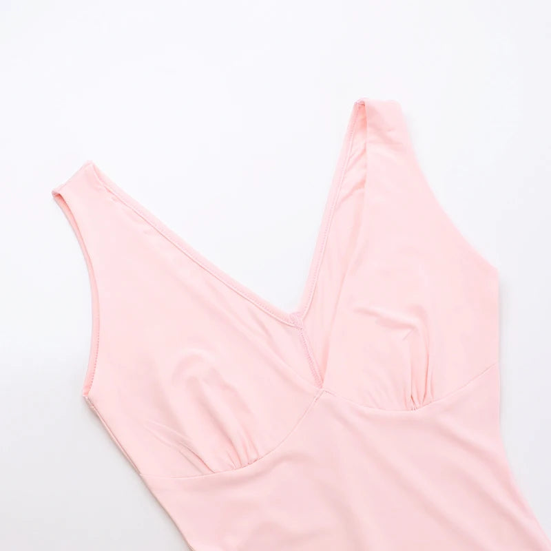 Mozision Elegant Sleeveless Ruffles Sexy Long Dress For Women Summer New Deep V Neck Backless Thigh High Split Maxi Dress