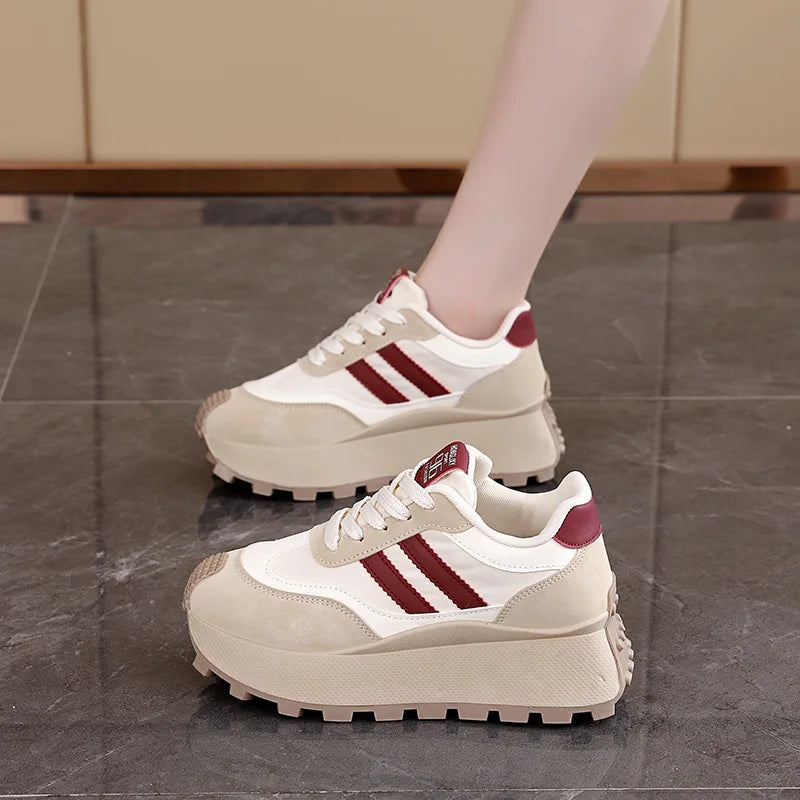 Hot Selling Women's Shoes Platform Wedge Basket 2025 Soft Autumn Casual Female Sneakers Clogs Fall New Leisure Soft Shoes Woman