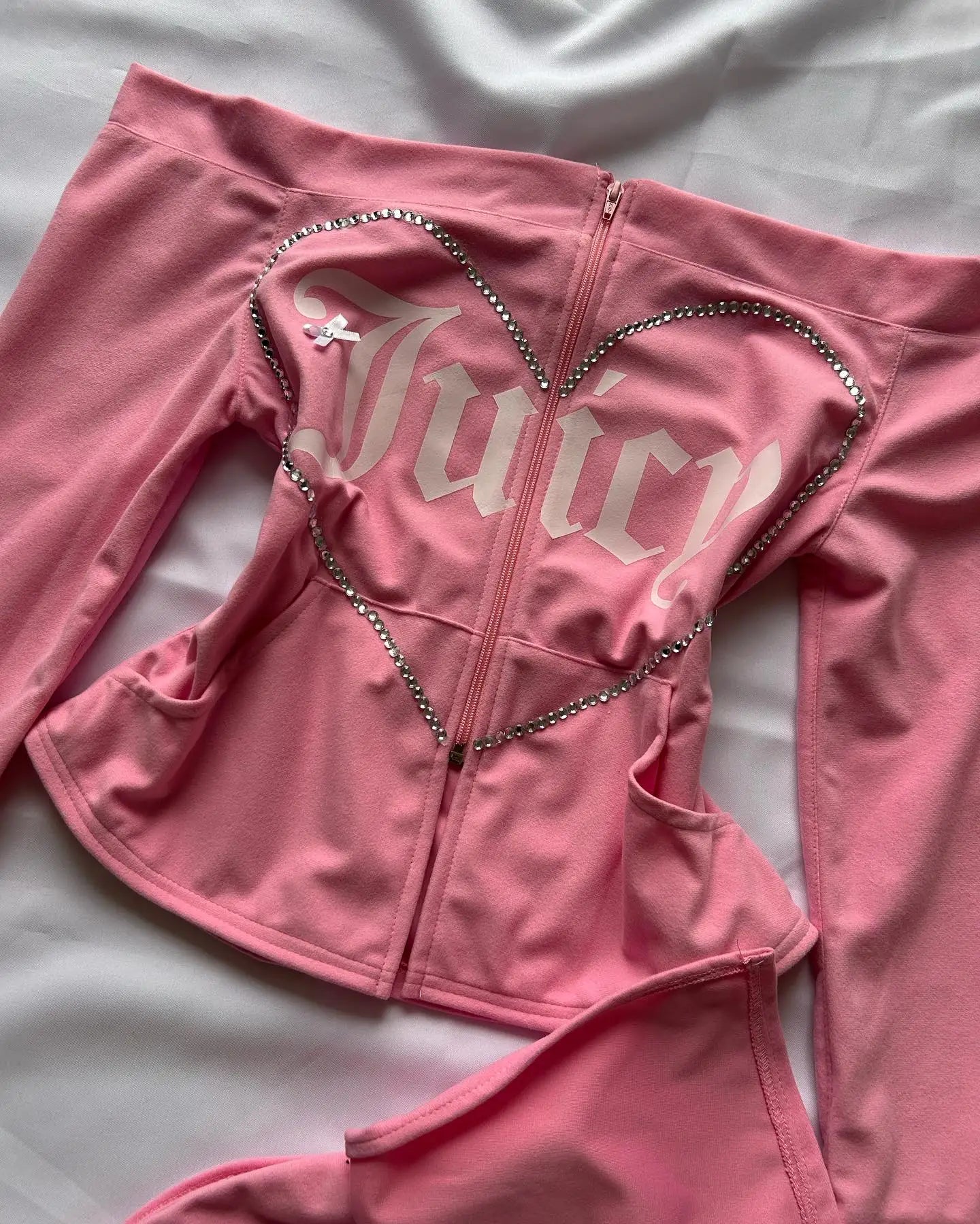 Harajuku Female Cute Pink Slash Neck Top and Shorts Skirts 2 Piece Set Y2k Women Elegant Slim Diamond Jacket Mini Skirt Suit