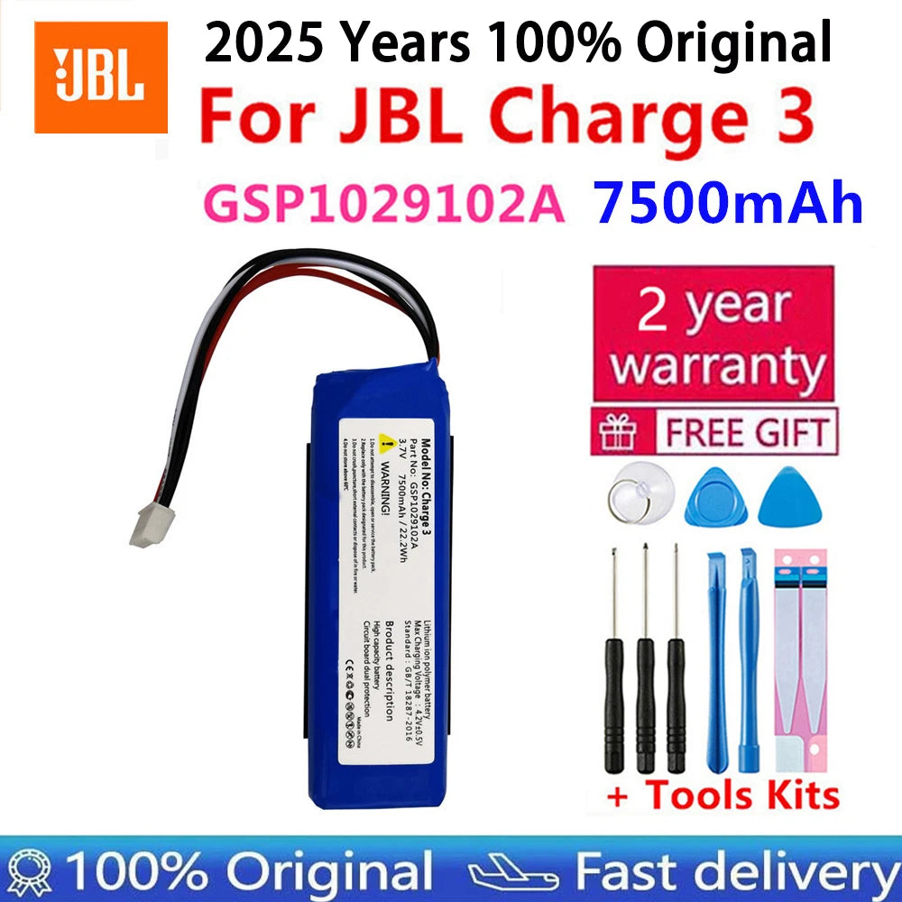2025 Years Replacement Original Speaker Battery For JBL Link 10 20 G03 Clip Charge Boombox Flip Pulse Xtreme 1 2 3 4 5 6 Bateria
