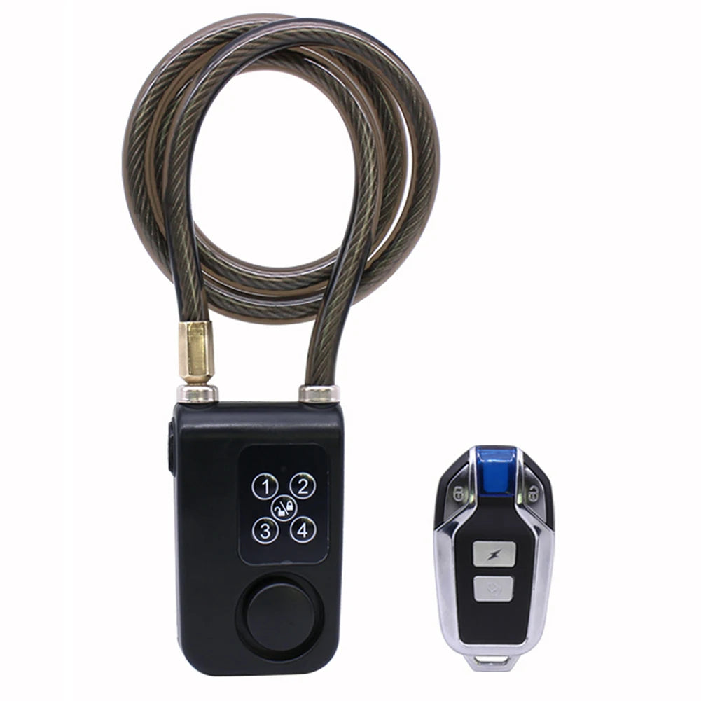 Bluetooth Bike Motorcycle Lock Alarm Anti-Theft Security Wireless Remote Control Alarm Lock System for Door Outdoor Cycling Bike