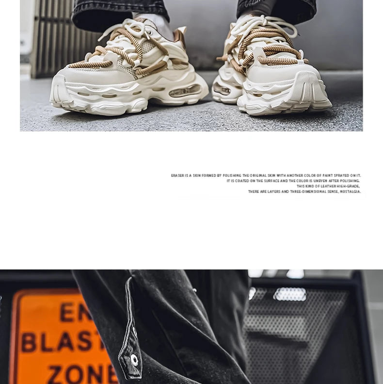 2024 New Men Shoes Autumn Winter Comfortable Men's Platform Sneakers Fashion Casual Shoes Sports Trainers Tenis Size44 ﻿